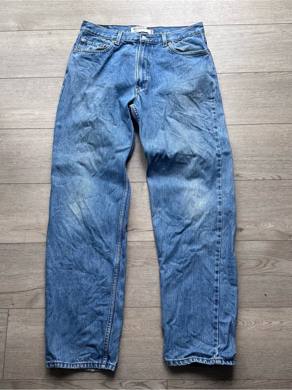Levi’s 550 Relaxed Fit Jeans Men’s 36x36 Light Wash Straight‎ Leg 100% Cotton